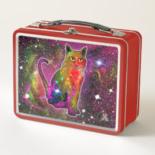 Chat cosmique Zeta métal Lunchbox
