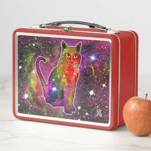 Chat cosmique Zeta métal Lunchbox (En situation)