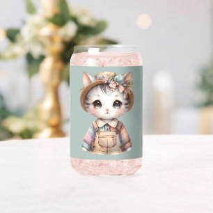 Chat Cottagecore au look Pastel en Salopette & Cha