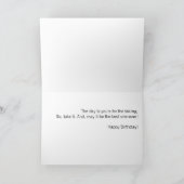 Chat couché / Carte de voeux d'anniversaire (Intérieur)