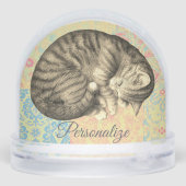 Chat courbé dormant sur la courtepointe mignon dou (Arrière)