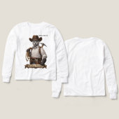 Chat Cowboy Bleu Russe – Construire la Liberté (Motif Recto et Verso)