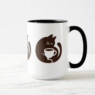 Chat Cozy et Tasse à Café