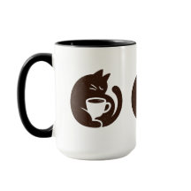 Chat Cozy et Tasse à Café