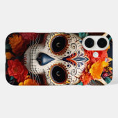 Chat crâne sucre avec Fleurs iPhone / coque ipad (Verso (horizontal))