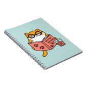 Chat Cute Kawaii lisant un livre (Côté Droit)