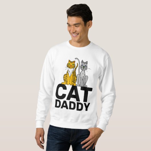 CHAT DADDY, CHAT DAD, T-SHIRTS HOMMES TEE - SHIRTS (Devant entier)