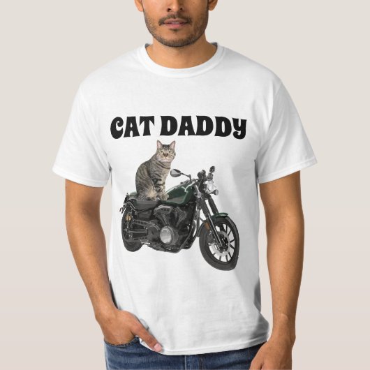 CHAT DADDY PAPA MENS T-SHIRTS (Devant)