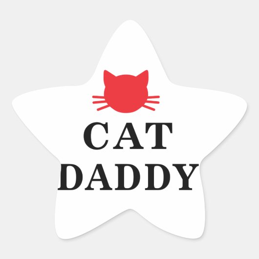 Chat Daddy Star Stickers (Devant)