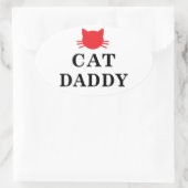 Chat Daddy Stickers Oval (Sac)