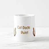 Chat Dads Règle de la tasse - un cadeau de Fête de (Centre)