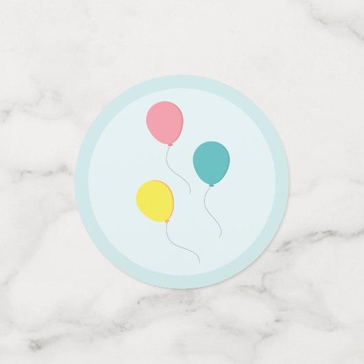 Chat d'anniversaire Confetti (Petit recto)