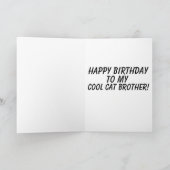 CHAT D'ANNIVERSAIRE FRÈRE SUR CARTE DE REQUINS DE  (Intérieur)