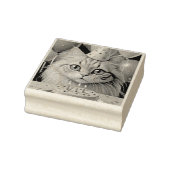 CHAT D'ANNIVERSAIRE TAMPON DE CAOUTCHOUC (Tampon)