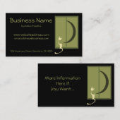 Chat dans des cartes de visite de fenêtre (Devant / Derrière)