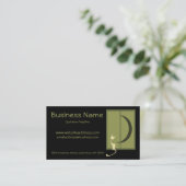 Chat dans des cartes de visite de fenêtre (Debout devant)