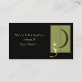 Chat dans des cartes de visite de fenêtre (Dos)