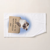 Chat dans la boîte (Serviette à main)