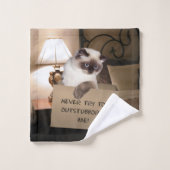Chat dans la boîte (Gant de toilette)