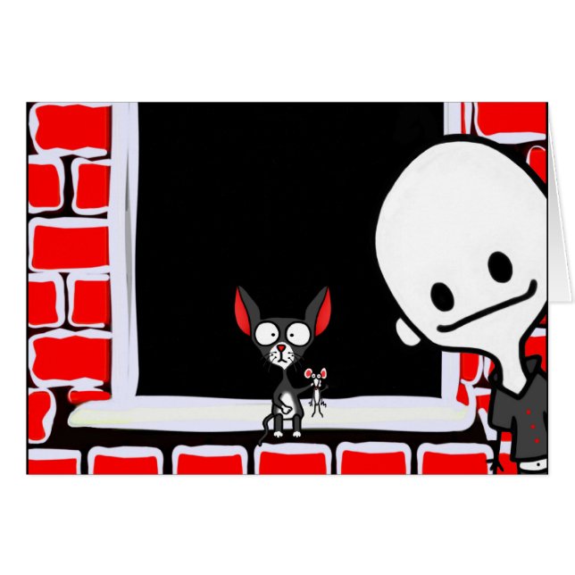 Chat dans la fenêtre (Devant horizontal)