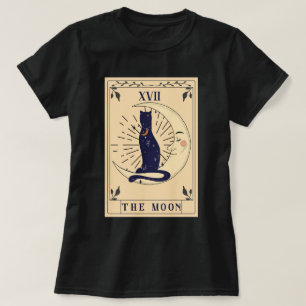 Chat Dans La Lune Tarot Détente T-Shirt