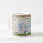 Chat dans la tasse de jardin (Devant gauche)