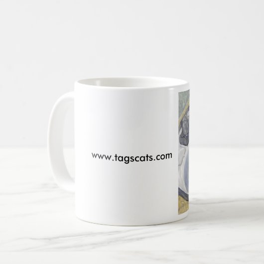 Chat dans la tasse d'évier (Devant gauche)