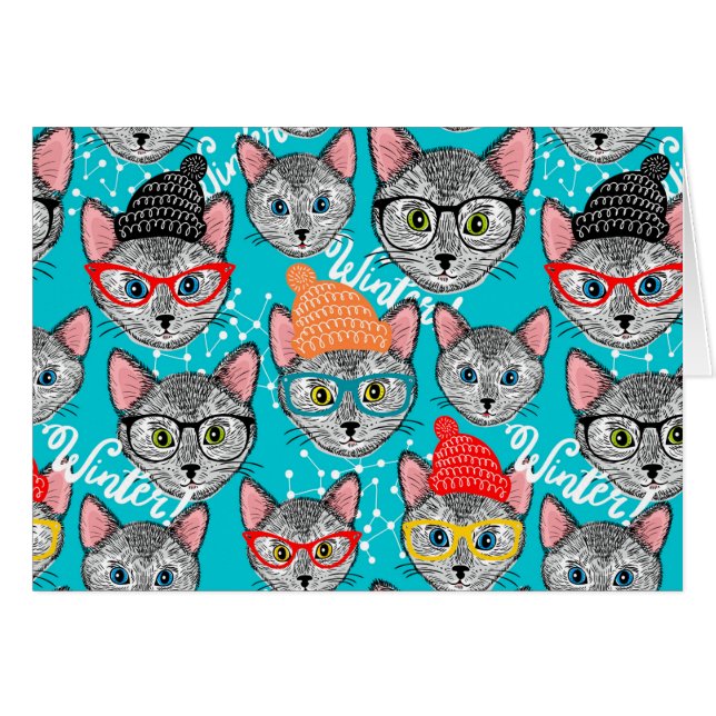 Chat dans le casquette (Devant Horizontal)