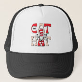 Chat dans le Casquette | Le Chat Silly Dans Le Cas (Devant)