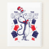 Chat dans le Casquette | Lecture de livres (Dos)