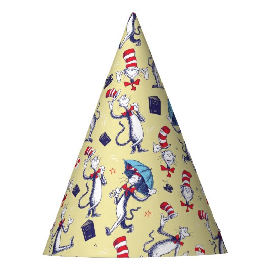 Chat dans le Chapeau | Motif Jaune (Devant)