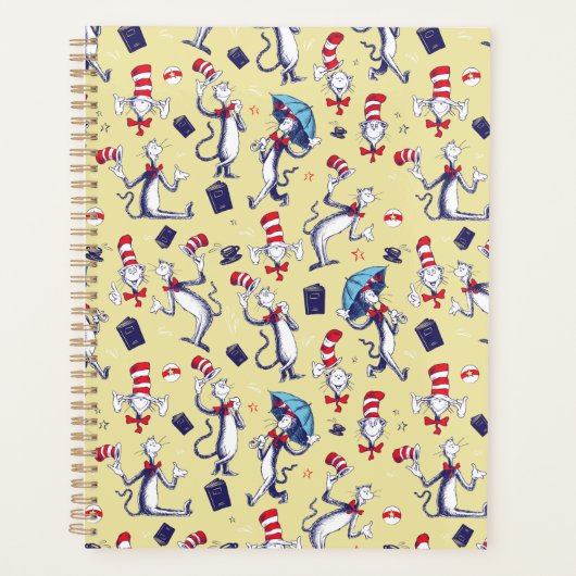 Chat dans le Chapeau | Motif Jaune (Devant)
