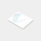 Chat dans le coeur - Bleu Post-it Notes (Incliné)