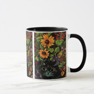 Chat dans le jardin des fleurs ・ Louis Wain ・ Mug