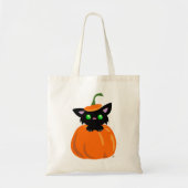 Chat dans le Sac fourre-tout Citrouille (Devant)