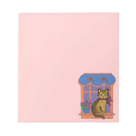 Chat dans les blocs-notes de fenêtre (Devant)