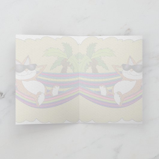 Chat dans une carte graphique Hammock (Intérieur)