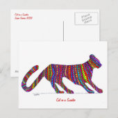 Chat dans une carte postale Sweat (Devant / Derrière)