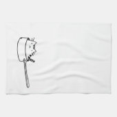 Chat dans une serviette de cuisine de pot (Horizontal)
