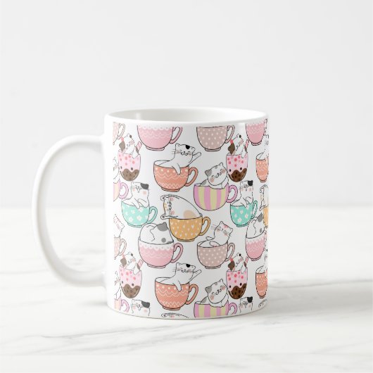 Chat dans une tasse Design motif 01 w (Gauche)
