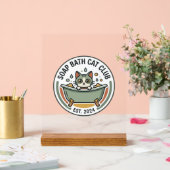 Chat de bain savon POD Art Vector - Club Chat de B (Mariage)