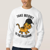 CHAT DE BASEBALL PRENEZ DES T-SHIRTS MEOWT TEE - S (Devant)