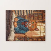 chat de bibliothèque #11 puzzle (Horizontal)