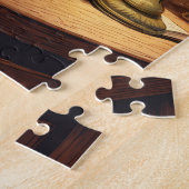 chat de bibliothèque #18 puzzle (Côté)