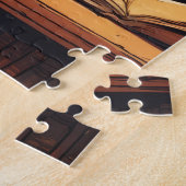 chat de bibliothèque #21 puzzle (Côté)
