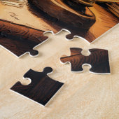 chat de bibliothèque #7 puzzle (Côté)