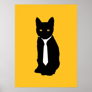 Chat de bureau - Affiche