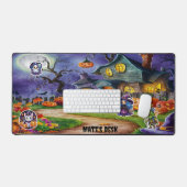 Chat de bureau pour sorcière à lunettes (Clavier et souris)