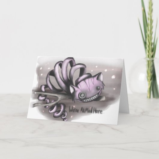 Chat de Cheshire - carte d'Alice (Devant)