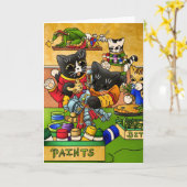 Chat de chevalier miniature modèle de peinture cha (Fleur jaune)